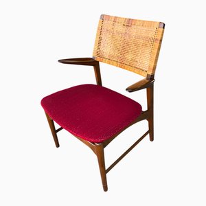 Poltrona Mid-Century moderna di E. Knudsen per Jensen & Lykkegaard, Danimarca, anni '50