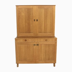 Scandinavian Armoire in Oak Calmare Nyckel by Carl Malmsten, 1970
