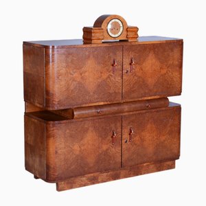 Credenza Art Deco in mogano di J. Halabala per Up Zavody, anni '20