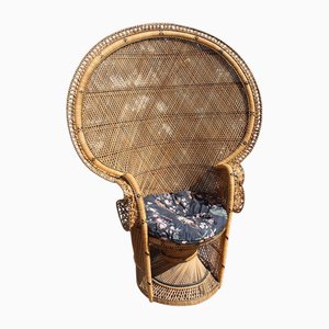 Grande Chaise Paon Ornementale, Italie, 1950