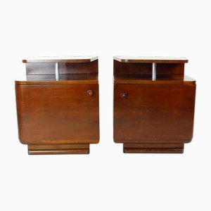Vintage Bauhaus Nachttische, 1950er, 2er Set