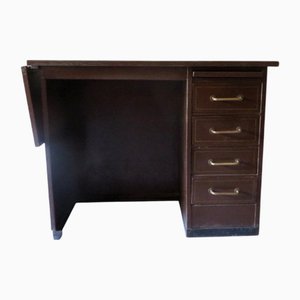 Small Metal Desk with Extension Flap from Roneo, 1920s