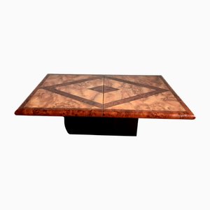 Coffee Bar Table in Elm Burl, 1970s