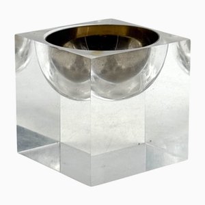 Space Age Aschenbecher aus klarem Acrylglas, Italien, 1970er