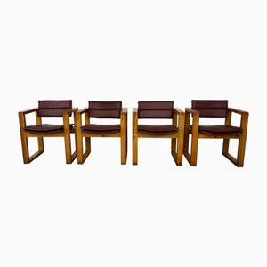 Armchairs by Ate Van Apeldoorn for Houtwerk Hattem, 1970s, Set of 4