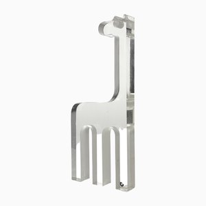 Sculpture Girafe en Acrylique par Silvio Russo pour Guzzini, Italie, 1970s