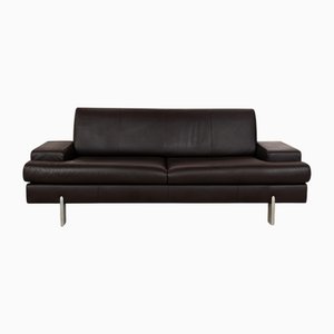 Ak 644 Leather Three-Seater Brown Sofa from Rolf Benz