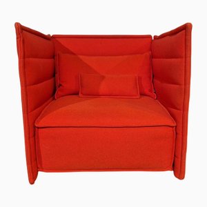 Butaca Alcove Plume en rojo de Vitra