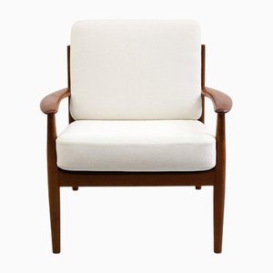 Poltrona modello 118 in teak di Grete Jalk per France & Son, Danimarca, anni '50
