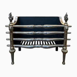 Regency English Brass and Steel Firegrate, 1900s