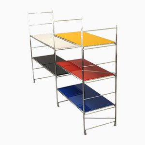 Vintage Colorful Bookcase, 1980s