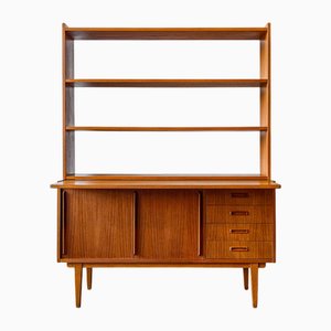Bücherregal aus Teak Furnier, 1960er