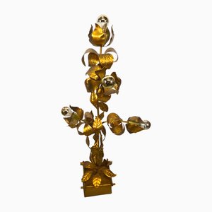 Lampadaire Flowers Doré par Hans Kögl, 1970s