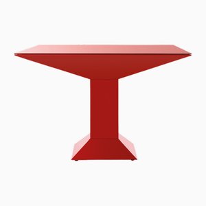 Roter Mettsass Esstisch von Ettore Sottsass für BD Barcelona