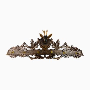 Appendiabiti da parete in legno marrone
