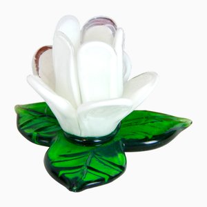 Vintage Bucaneve Murano Blumen Kerzenhalter, Italien, 1970er