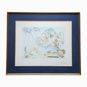Salvador Dali, Dionysos, Handsignierte Farbradierung, 1967