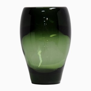 Green Vase by Andries Copier for Glasfabriek Leerdam, 1930s