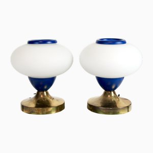 Mid-Century Vintage Bedside Table Lamps from Grazia E Gioia, Italy, 1960s, Set of 2