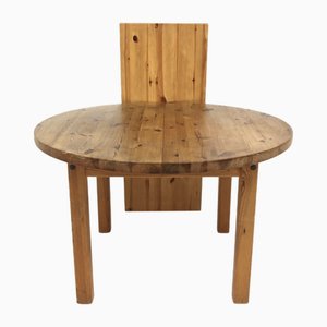 Scandinavian Pine Dining Table, Sweden, 1970s