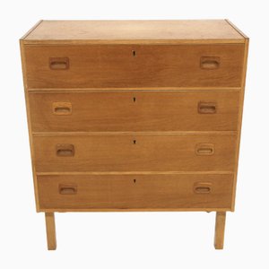 Scandinavian Oak Chest of Drawers, Sweden, 1970s