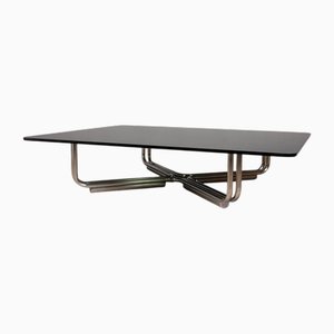 Mesa de centro vintage de vidrio Mod. 784 de Gianfranco Frattini para Cassina, años 60