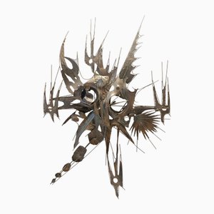 M. Di Giovanni, Scultura brutalista fatta a mano, anni '70, ferro