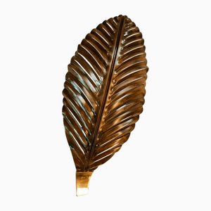 Foglia di palma in metallo marrone
