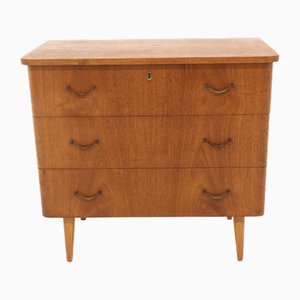 Scandinavian Teak Chest of Drawers, Sweden, 1950s