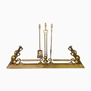 Set de Garde-Boue Victorien en Laiton, 1885, Set de 4