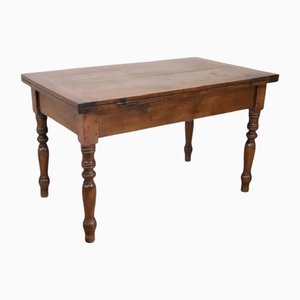 Antique Kitchen Table in Walnut, 19th Century