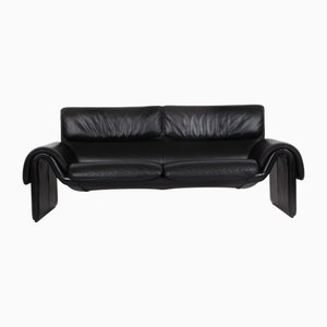 Sofa Model Ds-2011 in Black Leather from de Sede, 1970s