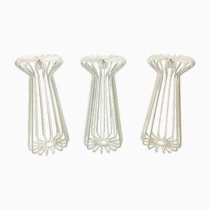 Vintage String Candleholders attributed to Ehlén Johansson for Ikea, 1980s, Set of 3