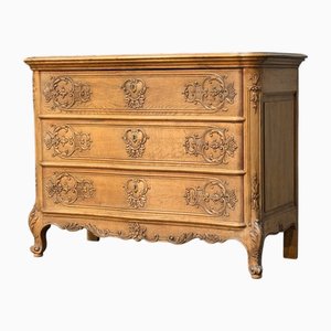 Commode à Tiroirs en Chêne Blanchi, France, 1900s
