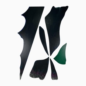Mario Surbone, Fiore Notturno, 1980er, Acryl auf Holz
