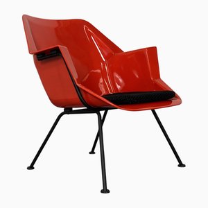 Roter Space Age 416 Sessel von Rietveld & Cordemeyer für Gispen, 1960er