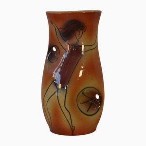 Dancer Ceramic Vase by JC for Accolay, 1960s