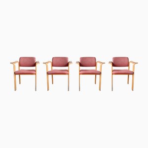 Vintage Scandinavian Armchairs, Set of 4
