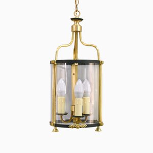 Empire French Three Light Interior Lantern, 1920s