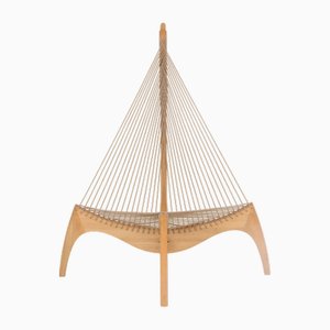 The Harp Chair in Ash Wood by Jørgen Høvelskov, 1960s