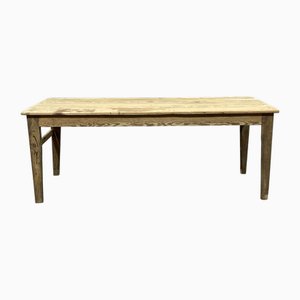 19th Century Farm Table in Fir and Raw Chestnut