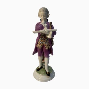 Viennese Porcelain Figure of Mozart from Goldscheider, 1920s