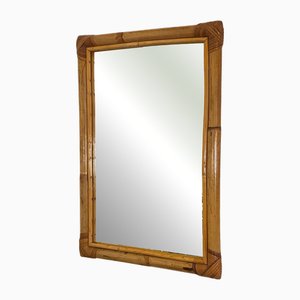 Wicker and Bamboo Mirror, 1970s