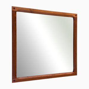 Espejo de teca de Aksel Kjersgaard, Dinamarca, años 60