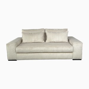 Vintage Beige Corduroy Sofa