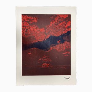 Fabiola Adam, The Embrace, Woodcut, 2009