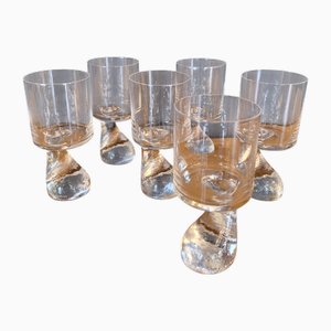 Smoke Series Glasses in Crystal by Joe Colombo for Riedel, 1960s, Set of 6