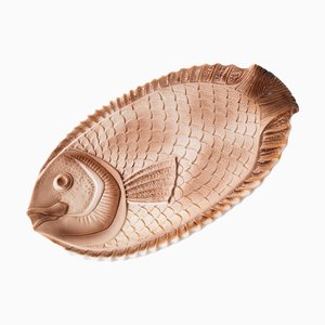 Large French Fish Serving Dish from Sarreguemines