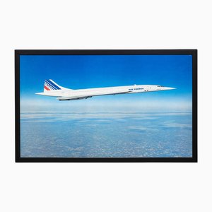 Gerahmtes Vintage Poster einer Air France Concorde, 1980