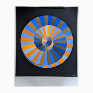 Victor Vasarely, Olympia, 1971, Large Color Silkscreen